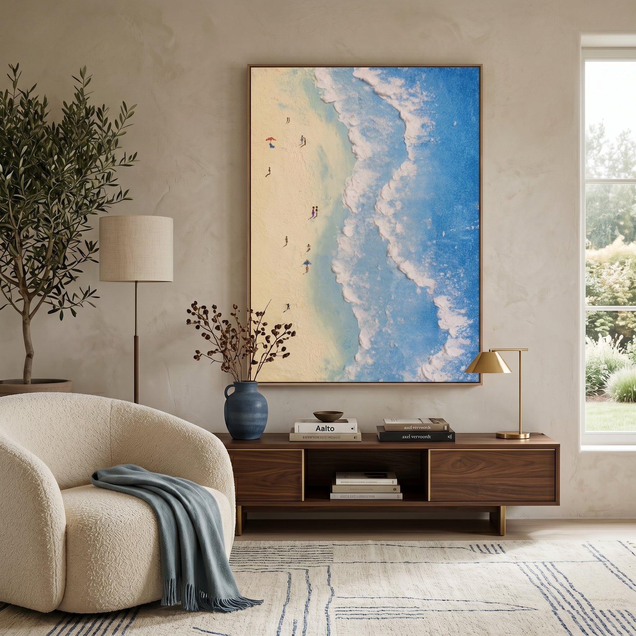3D Heavy Texture Ocean Scenery Painting CZ0176 - Viral Wall Art